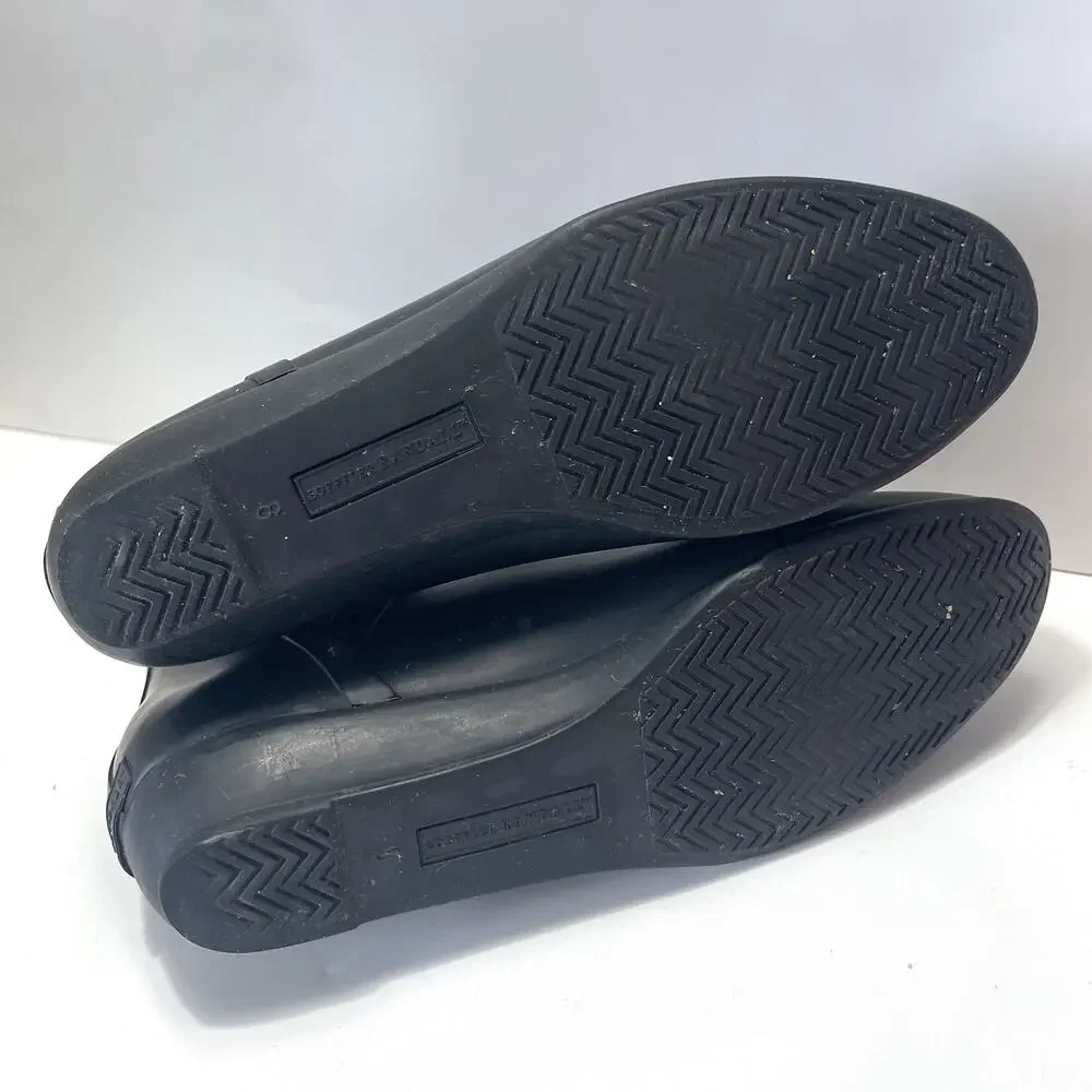LOEFFLER RANDALL Rain Slip on Chelsea Boots in Black Size 8